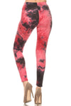 Pink Tie-Dye Leggings